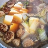 肉団子と緑豆春雨の中華風鍋